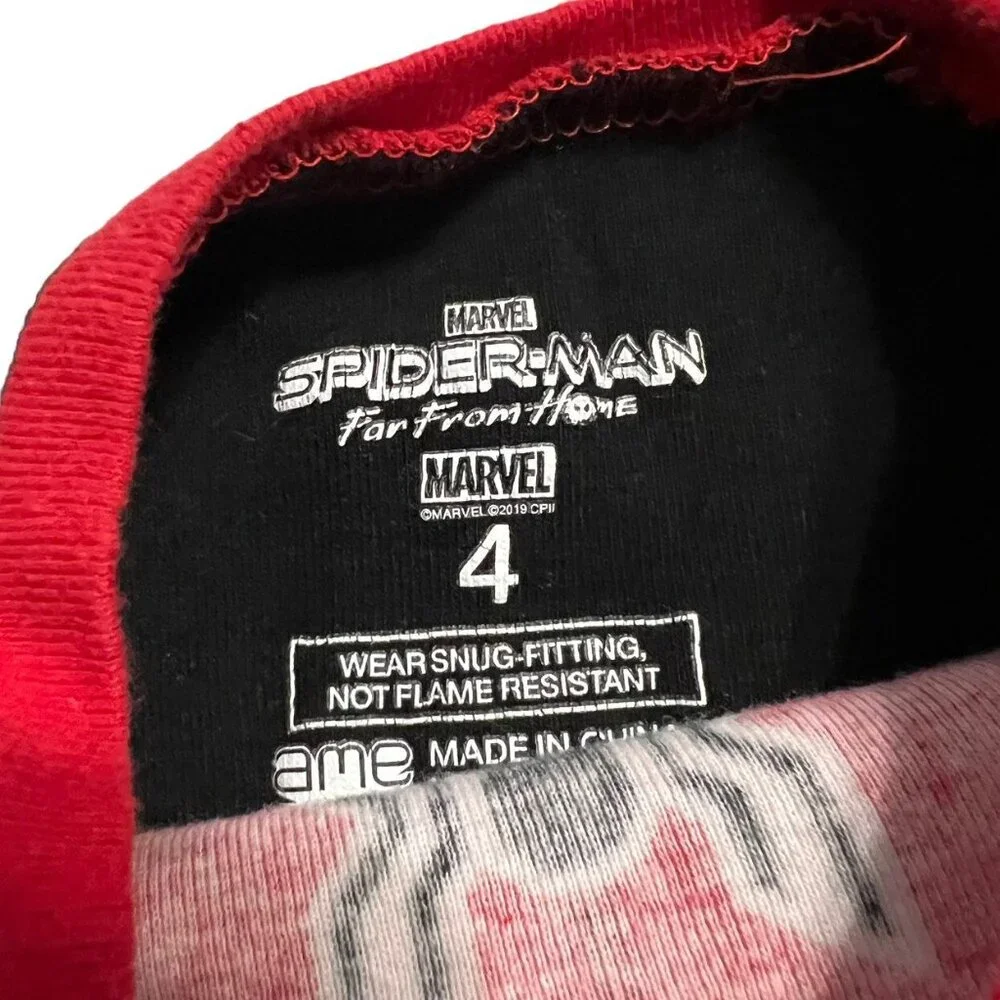 Marvel Comics Sz 4 Spider-Man Far From Home Pajamas